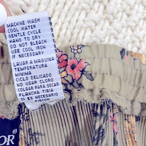 Vintage floral pleated maxi skirt size large - Picture 6 of 7